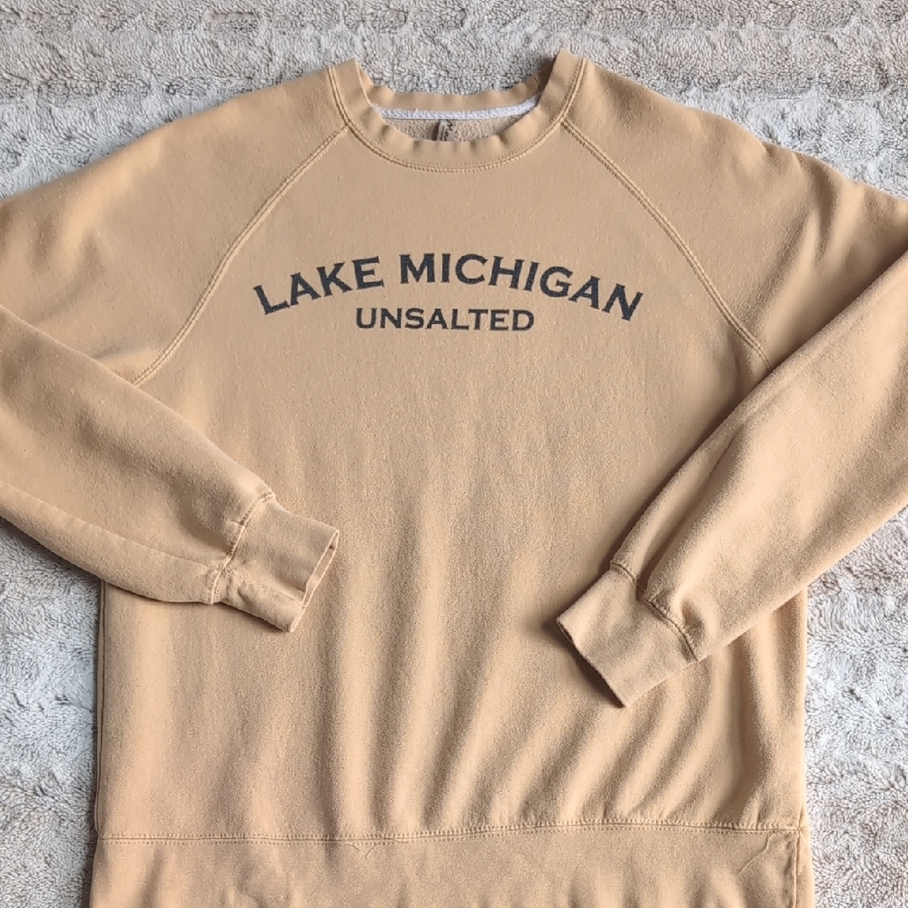 Momentum Outfitters Lake Michigan Unsalted Fleece Crewneck Sweatshirt - Picture 4 of 4